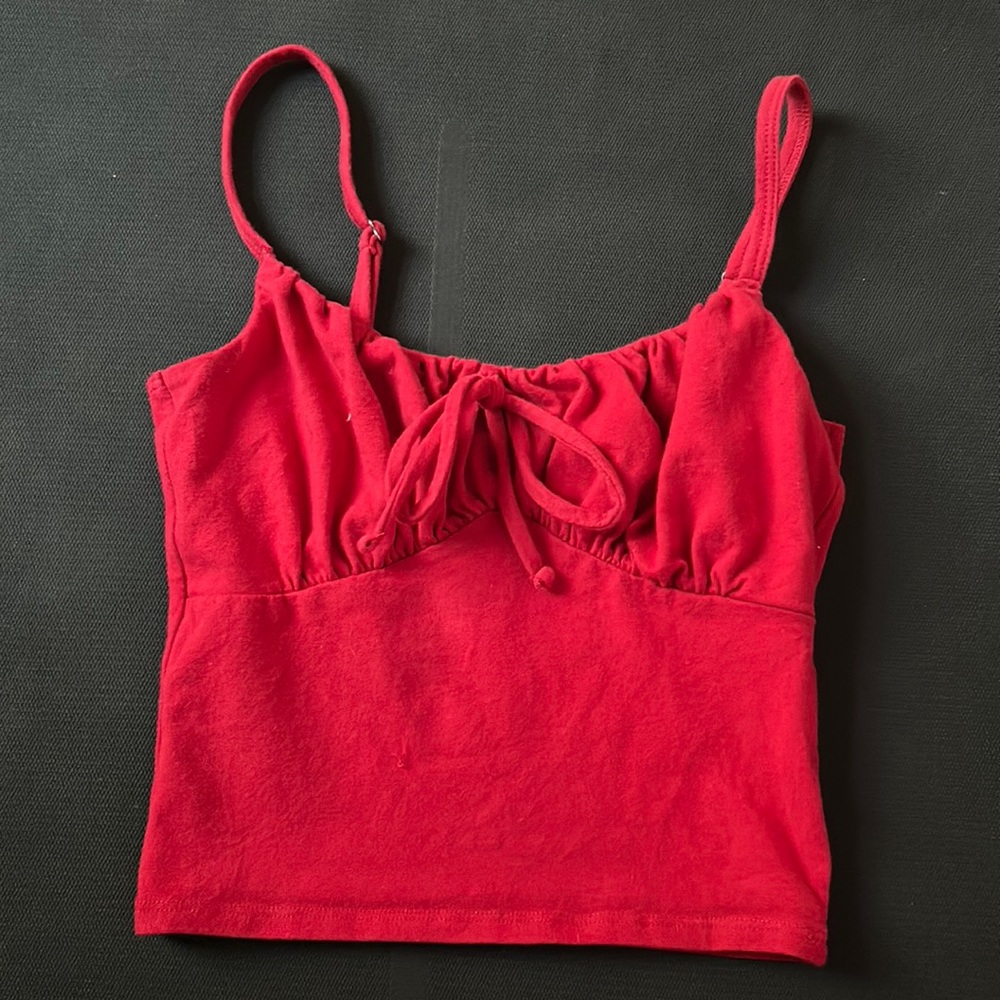 Red hollister crop top